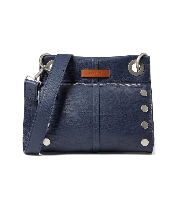 Large Leather Bag Navy Blue – Italian Idea